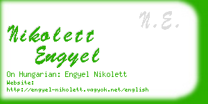 nikolett engyel business card